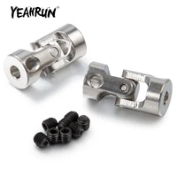yeahrun 2pcs stainless steel rc model boat cardan gimbal shaft couplings universal joint motor connector with screws