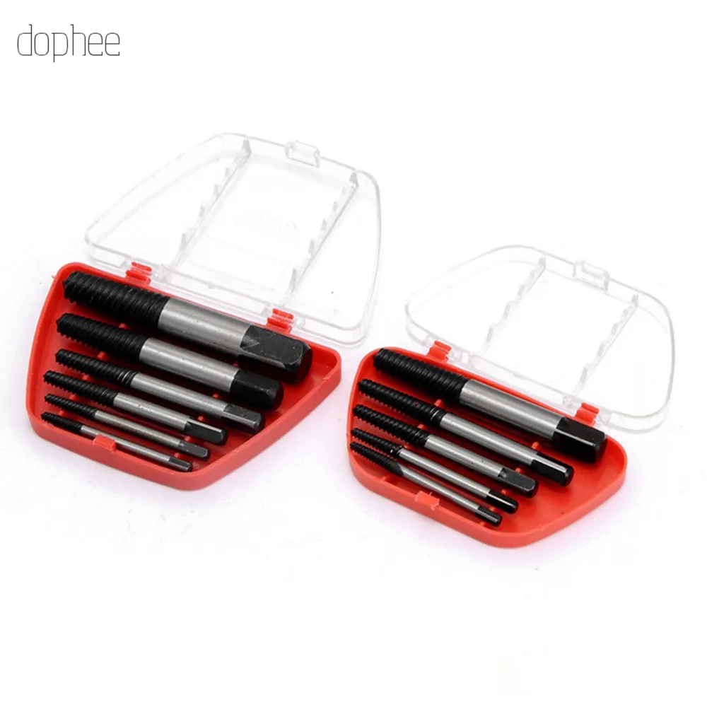 

dophee Screw Extractor Drill Bits Guide Set Broken Speed Out Easy out Bolt Stud Stripped Screw Remover Tool For Car Wood