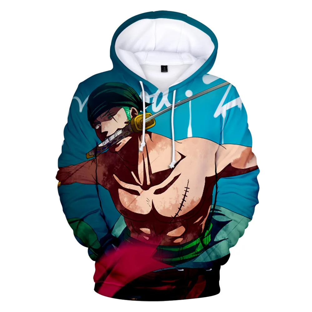 

Roronoa Zoro Hoodie Men Women Kid Sweatshirt Anime One Piece Hooded