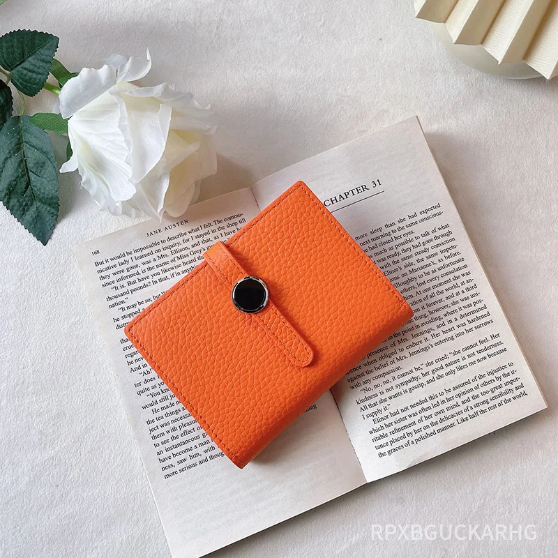 

Genuine Leather Women Wallets Luxury Long Hasp Lychee Pattern Coin Purses Female Brand Solid Colors New Thin Clutch Phone Bag