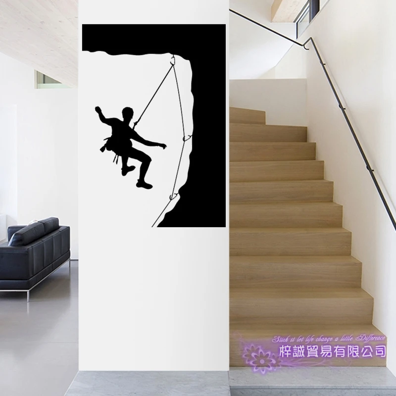 

Rock Climbing Wall Sticker Vinyl Climber Wall Decals Pegatina Decor Mural Home Decoration Extreme Sports Climbing Car Decal