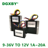 isolated 9 36v to 12v 1a 3a 5a 10a 15a 20a dcdc converter voltage regulator 12v24v to 12v step down voltage transformer
