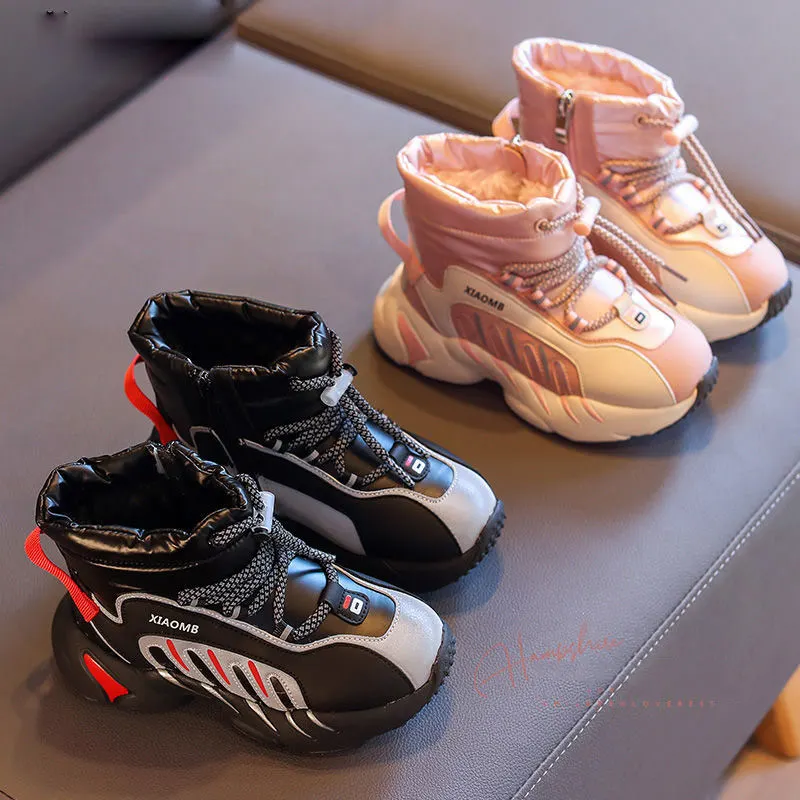 

Детская обувь, зимние ботинки, новинка 2021, детская обувь, детская спортивная обувь, Розовая обувь для девочек, теплые бархатные ботинки