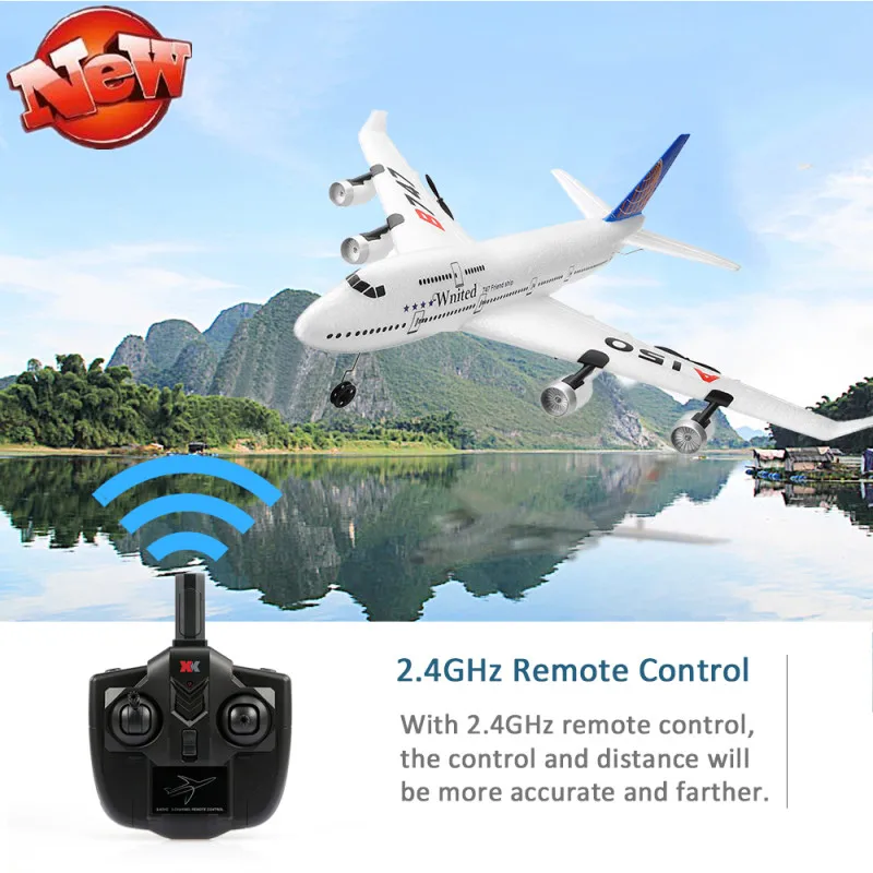 Simulation Electric Remote Control RC Toy Gilder 3CH 2.4G 51CM Anti Collision Glider Plane/ EPO Foam Gliders Plane | Игрушки и хобби