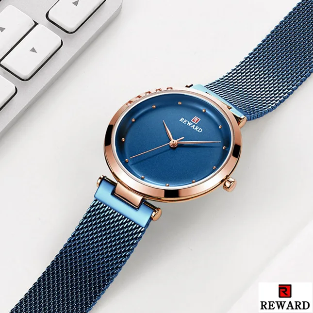 Женские часы Роскошные ультратонкие кварцевые женские с кристаллами