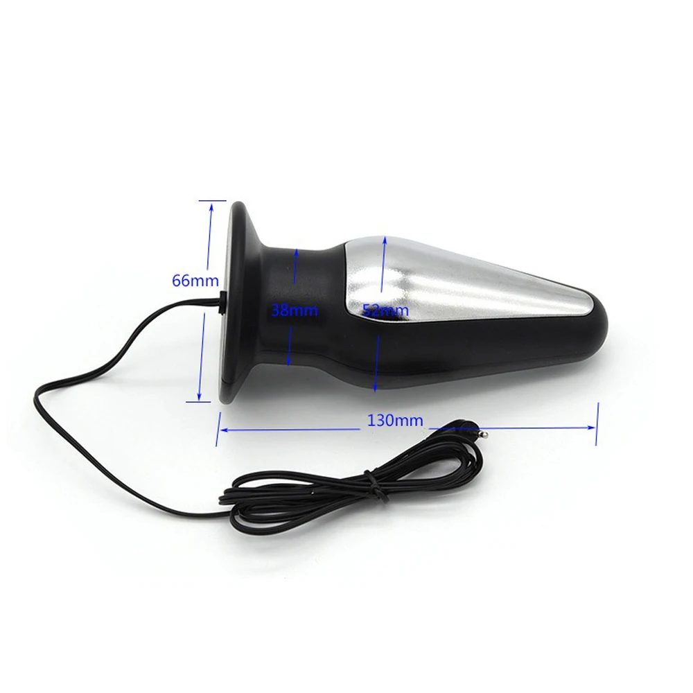 Силиконовая Анальная пробка с электрошоком кольцо для пениса и кабель