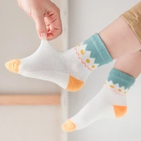 5pairslot new mesh thin cotton models childrens socks in the tube cartoon childrens socks boys and girls socks baby socks
