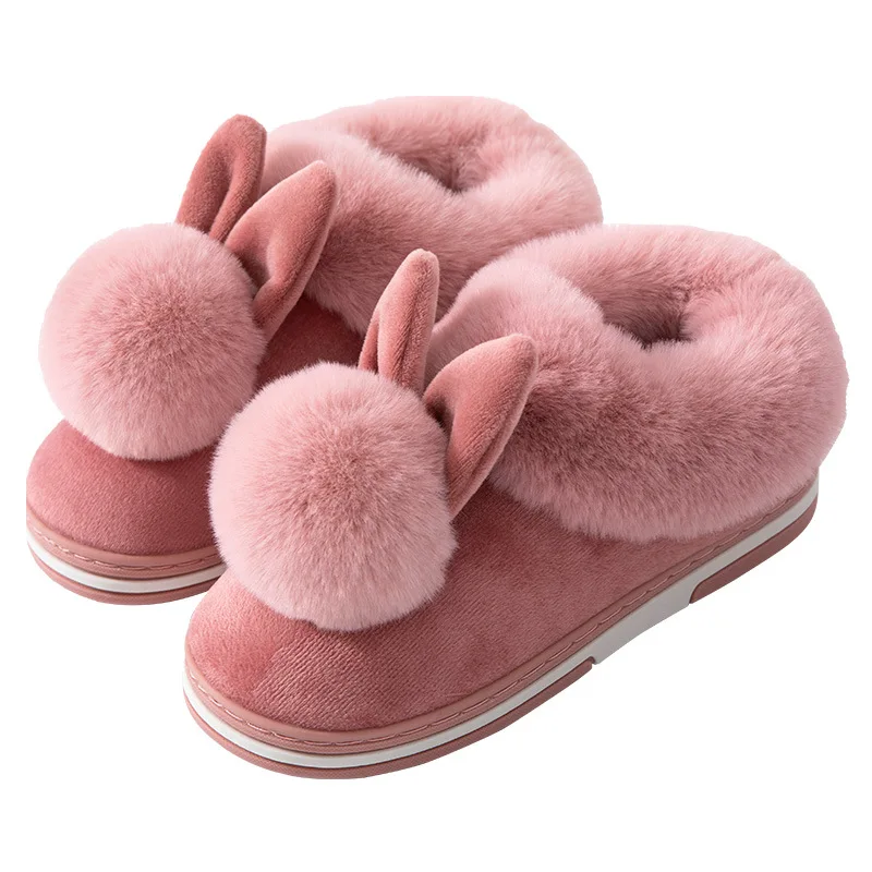 

New Winter Felt Slippers Women Indoor Home Shoes Warm Soft Platform Shoes Furry Slides Cotton Home Shoes Floor Slipper Snow Warm
