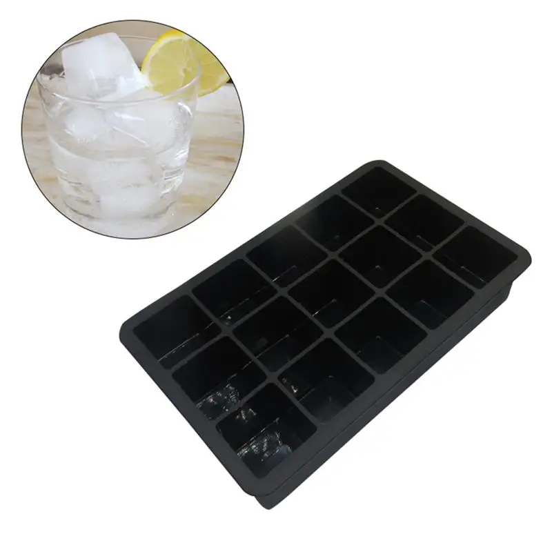 

Silicone Ice Cube Maker 15-Cavity DIY Ice Maker Ice Cube Trays Molds For Ice Candy Cake Pudding Chocolate Whiskey Molds Tool