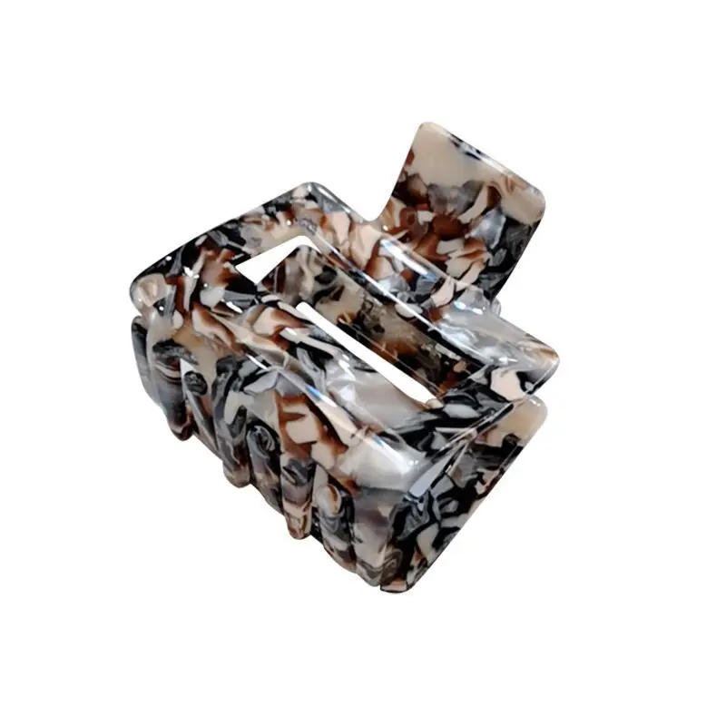 Женские Геометрические заколки 5 см высокого качества для волос из ацетата