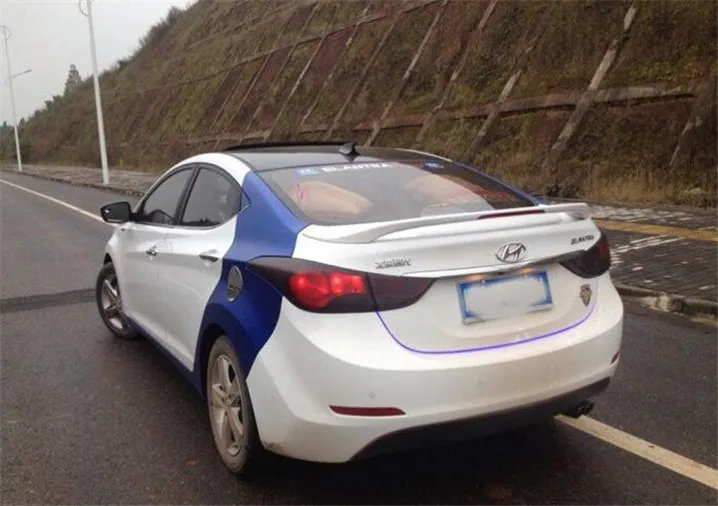 Спойлер для Hyundai Elantra с светильник Кой из АБС-материала праймер заднего крыла