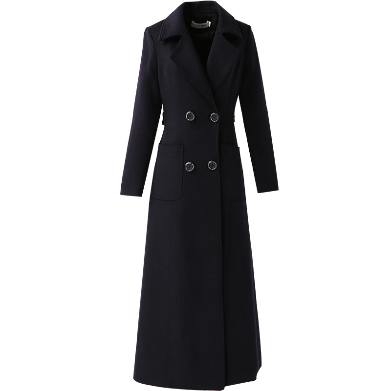 Новинка 2019 фирменный дизайн большие размеры женские шерстяные пальто