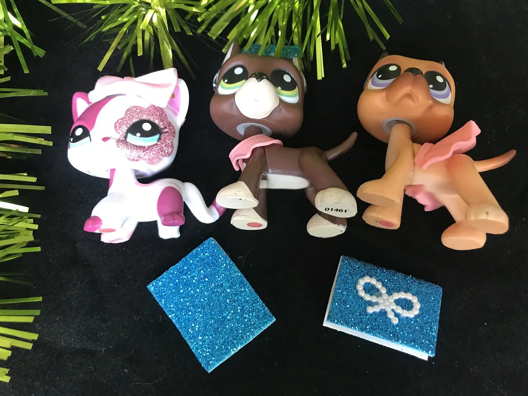 Мультфильм Животные Pet Shop#1519#244 Коллекция Большой немецкий дог розовый Кот 2291 Редкие 6 шт. аксессуары для мальчиков подарок Littlest с магнитом