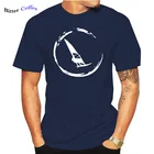 Футболка мужская с коротким рукавом, смешная хлопковая оверсайз футболка с графическим принтом в стиле Харадзюку, для виндсерфинга, серфинга, летняя уличная одежда