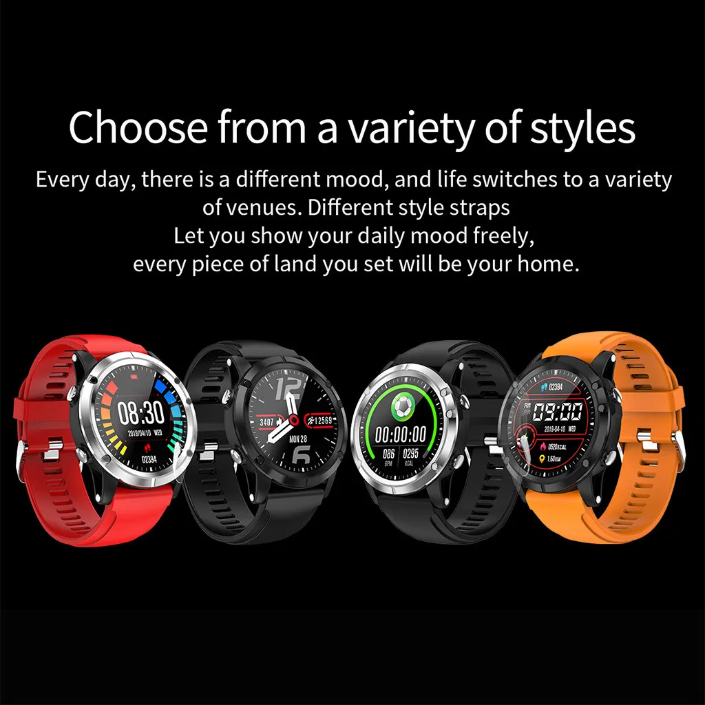 

T5 Multifunction Watch IP68 Waterproof Smartwatch Activity Fitness Sports Watch Men and Women Business Gift Watch E