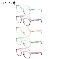 clasaga 5 pack rectangle frame spring hinge prescription glasses for men and women reader eyewear diopter 1 02 03 04 05 0