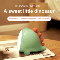 led night light cartoon dinosaur led table lamp usb baby bedside sleeping atmosphere light nursery creative gift kids toys