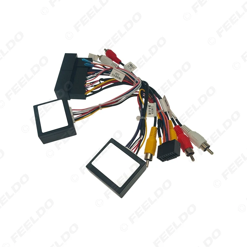 Автомобильный 16-контактный аудио жгут проводов с 2 коробками Canbus для Hyundai Santafe IX45