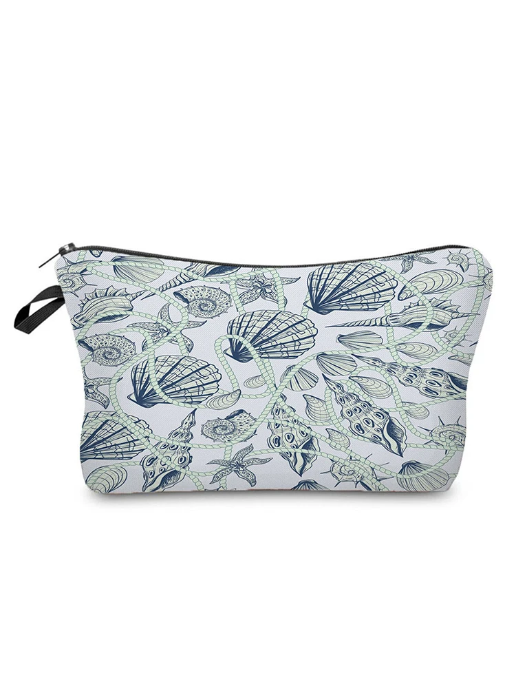 

Casual Women's Makeup Bags Exquisite Printed Cosmetics Brush Organizer Bag Waterproof Storage Bag for Trip Small Gift Pouch