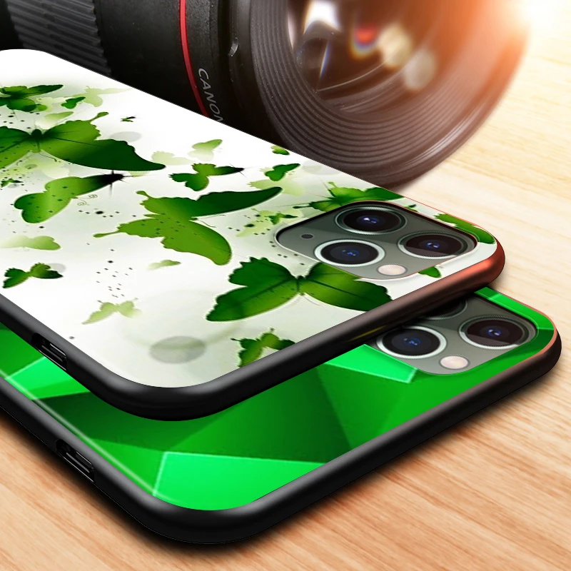 

Beautiful Emerald Green for Apple iPhone 12 Mini 11 XS Pro Max X XR 8 7 6 6S Plus SE 5 5S 2020 Phone Case