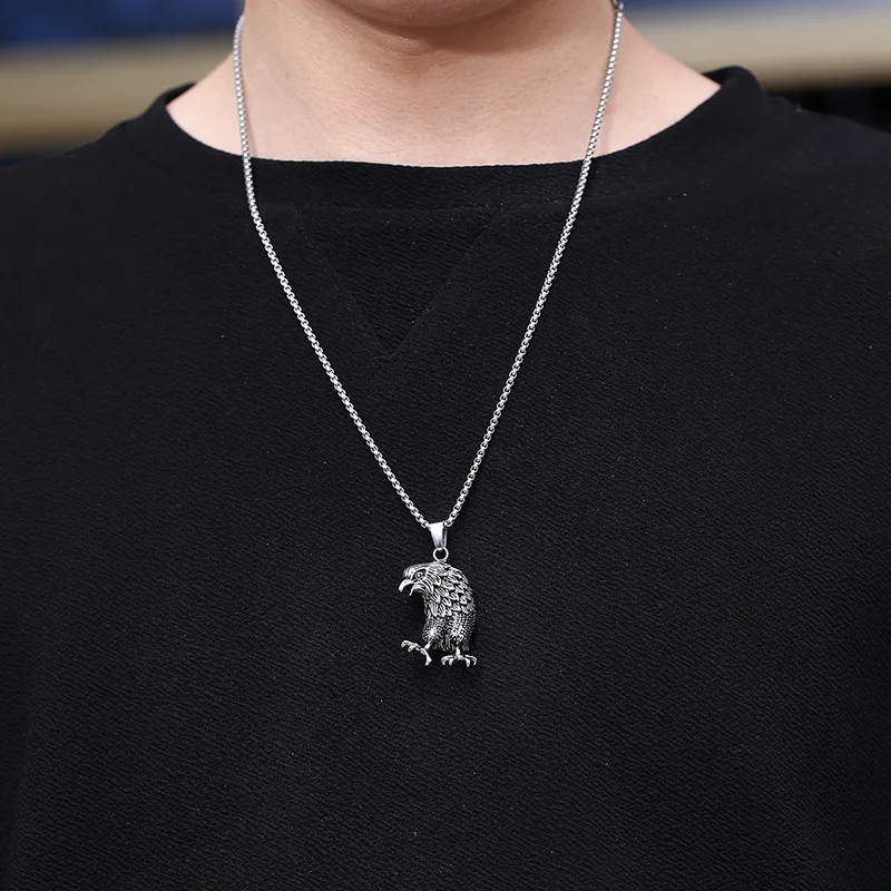 Мужской кулон в стиле хип хоп ожерелье из титановой стали панк с изображением