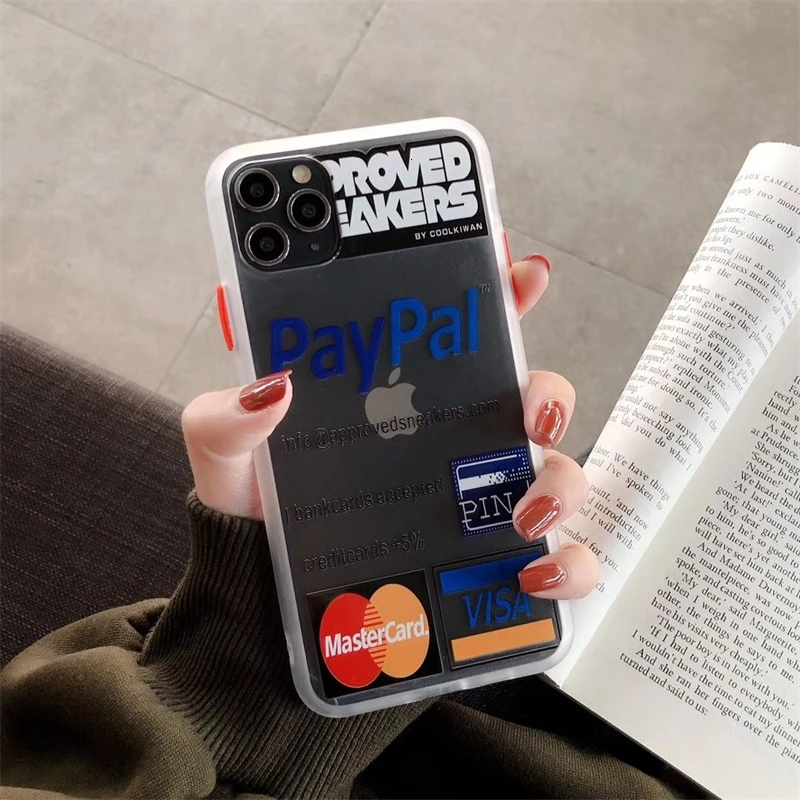Популярный роскошный брендовый чехол для iPhone 7 8Plus X XS MAX XR акриловый прозрачный