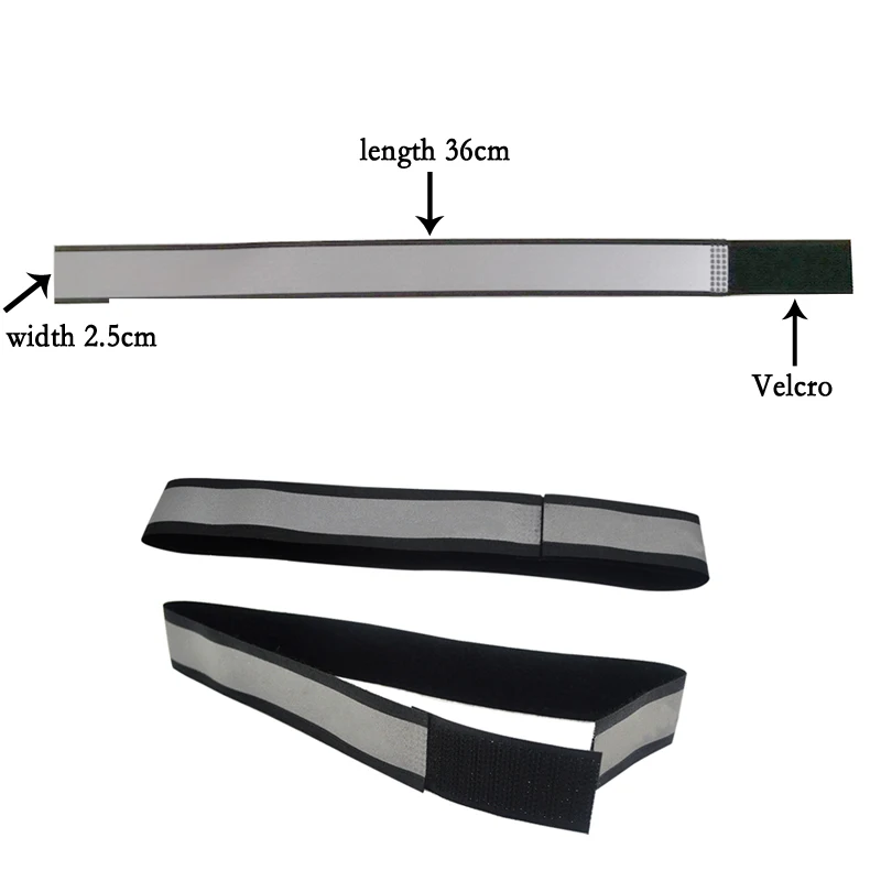 2 шт. светоотражающие повязки ремень для спорта на открытом воздухе ночной бег