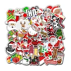 Наклейки с надписью Merry Christmas для ноутбука, холодильника, телефона, наклейки на Рождество наклейки для скейтборда, наклейки на компьютер, 50 шт.