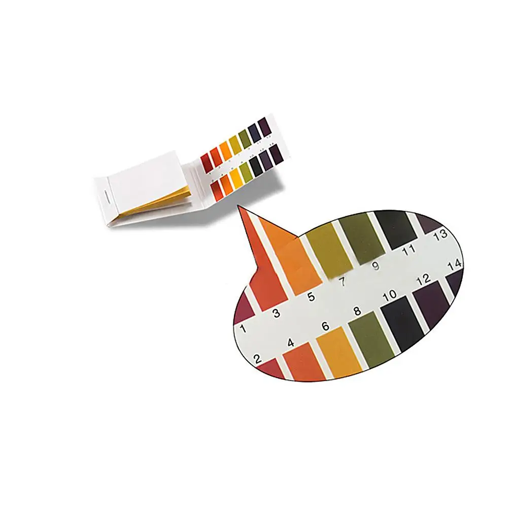 Индикаторная бумага для щелочей и кислот 80 полосок сада аквариума пруда плавания