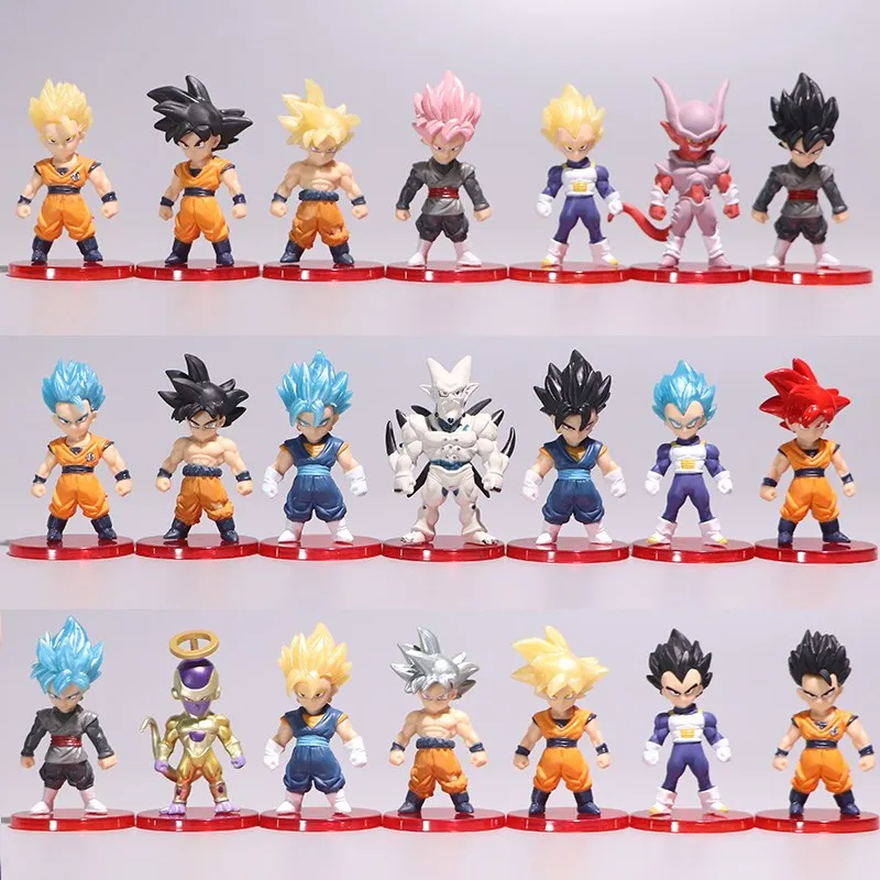 

Bandai Dragon Ball WCF Son Goku Son Gohan Gogeta Vegeta IV Super Saiyan Action Figure Model Toy Ornaments for Fans Gift