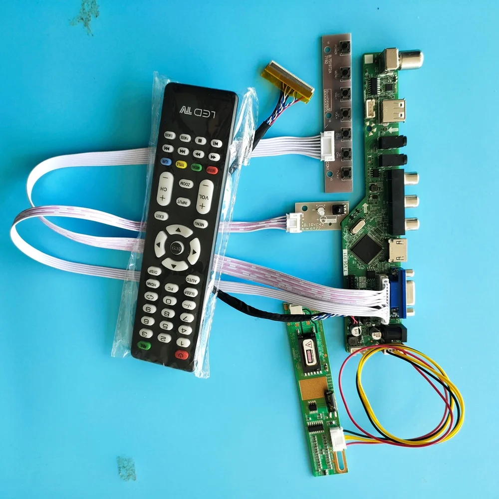 

for LP141WX3-TLA4 New Driver Board Controller USB Module 1 lamps 14.1" Digital Signal VGA AV TV 30pin HDMI 1280X800
