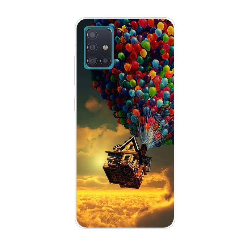 For Samsung A51 Case Phone Cover Soft Silicone Back Case for Samsung Galaxy A51 case A71 M11 m21 A515F A 51 71 Cover bumper TPU
