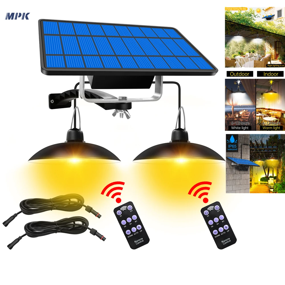 МПК Солнечный подвесной светильник с двойной одна осветительная головка для