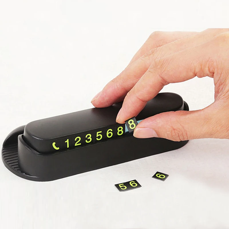 

Car Parking Temporary Card Phone Numbers Telephone Plate Holder Stop Multifunction Automotive Trim Outdoor Auto Accessories 1pc