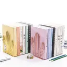 2 шт. пара, креативная металлическая подставка под книги кактуса, Настольная стойка-органайзер, стойка-держатель для хранения
