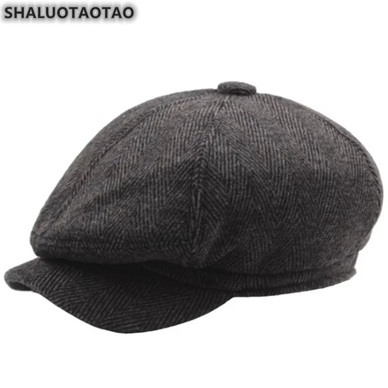 

SHALUOTAOTAO Men's Cap Autumn Winter Middle Old Aged Fashion Berets Snapback Elegant Simple Leisure Sports Caps Dad's Hat Gorras