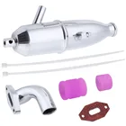 HSP 102009 алюминиевые выхлопные трубы и трубки (02124) для 110 нитро модель автомобиля Багги Truggy обновленные части