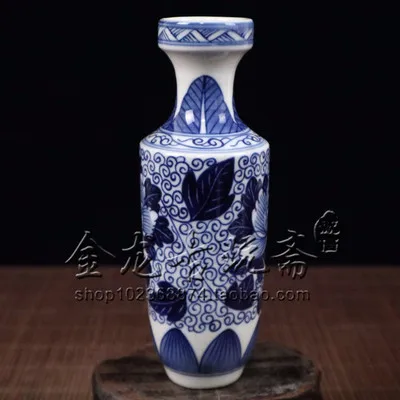 

Exquisite Retro Blue and white porcelain (flowers and vases) home decoration ornaments