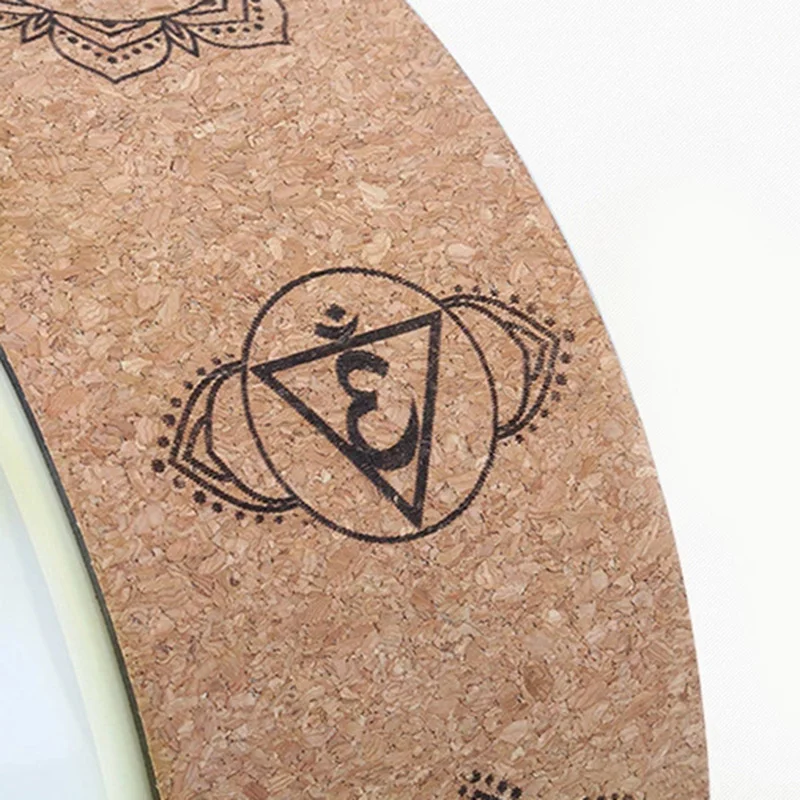 

EW Professional Cork Sport Dharma Yoga Wheel Stretch Yoga Circle Pilates Ring for Improving Yoga Posture