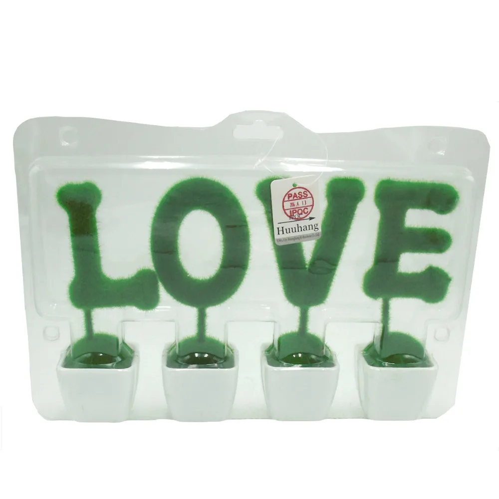 

ANGRLY Valentine's Day Gift Simulation Plant LOVE Letter Home Decoration Wedding Decoration Christmas Decorations for Home Gifts