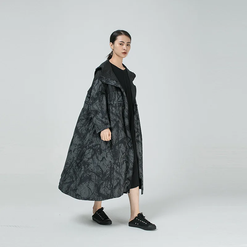 

XITAO Plus Size Vintage Trench Women Fashion New Full Sleeve Pocket Small Fresh Casual Style 2020 Autumn Loose Coat ZP3156