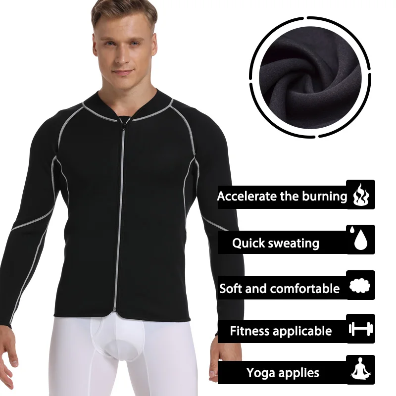 Мужской утягивающий корсет для талии жилет похудения неопреновый тела молния