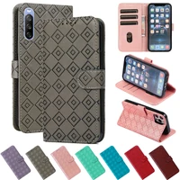 fashion flip leather wallet phone case for sony xperia 10 5 1 iii l4 l3 l2 l1 xz3 xa2 xz1 z6 shell card slots shockproof cover