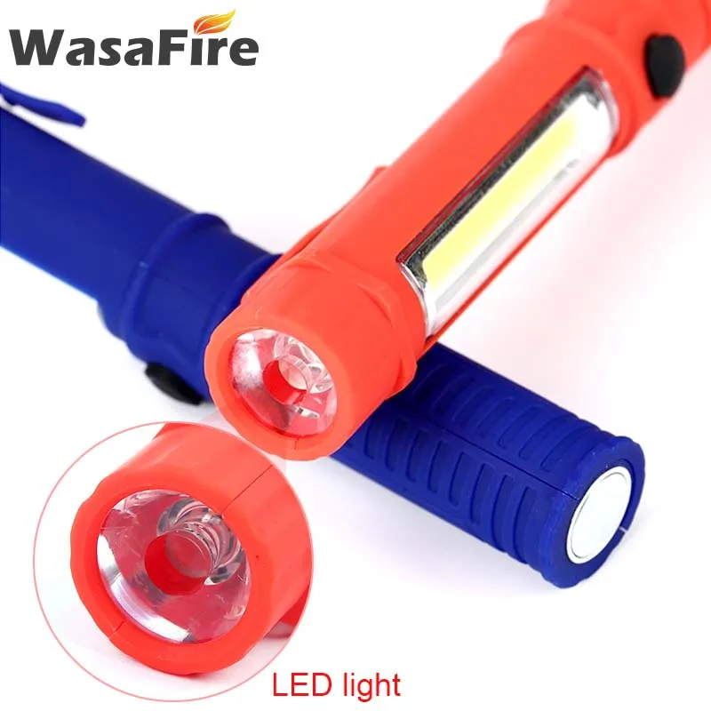 Wasafire Mini Pen Light COB LED Work Inspection Flashlight Handle Magnetic Pocket Torch Lamp for Outdoor Camping Car Repairing | Лампы и
