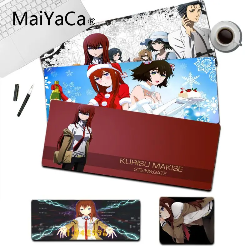 

MaiYaCa Steins Gate Anime Kurisu Makise Top Quality Laptop Gaming Mice Mousepad Size for Game Keyboard Pad for Gamer