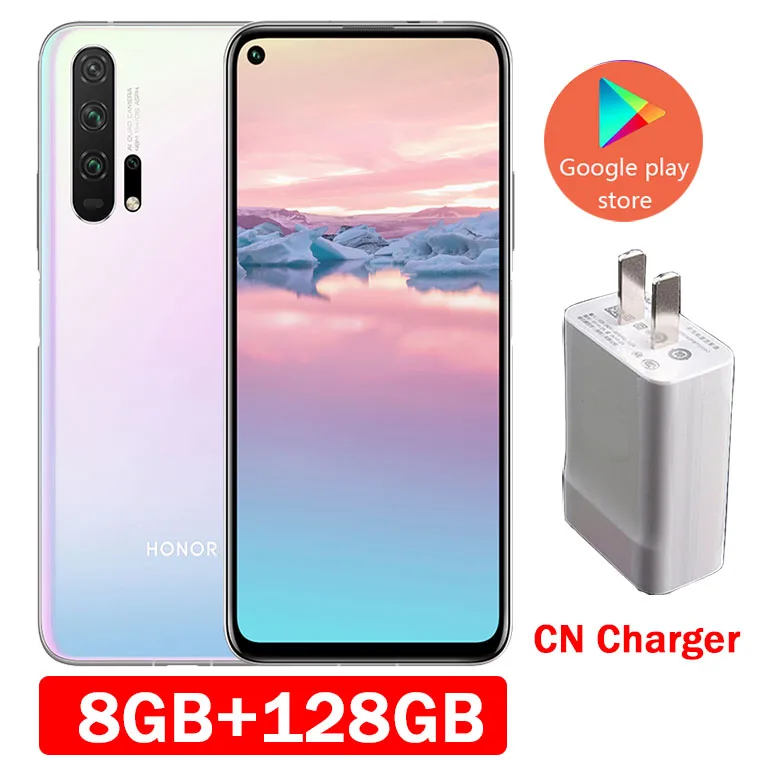 8GB 128GB White Honor 20 pro мобильный телефон полный экран AI камера Восьмиядерный отпечатков пальцев ID NFC android 9 - Цвет: 8GB 128GB White