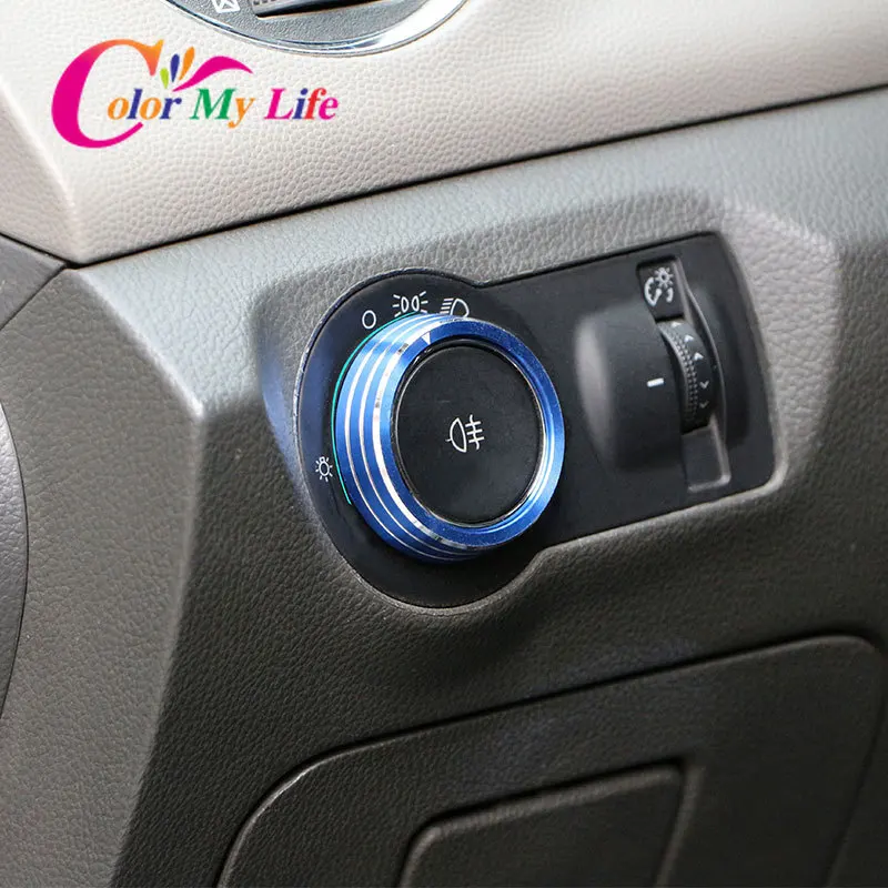 Цвет моя жизнь ручка переключатель фар из нержавеющей стали отделка