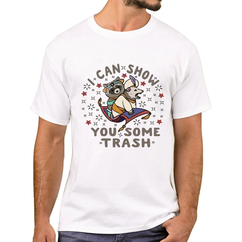 TEEHUB Heißer Hipster ICH Kann Zeigen Sie Einige Müll Männer T-Shirt Lustige Waschbären Gedruckt T Shirts Kurzarm T-shirts Kühlen t – Detail 7