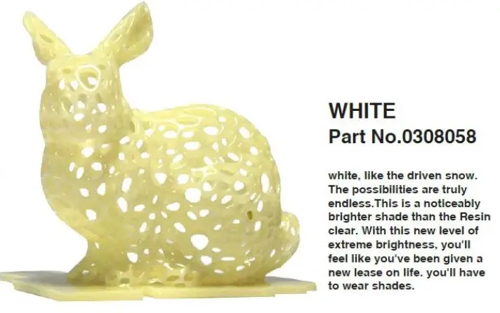 White 500 мл дешевый и Высококачественный Нм WANHAO новая упаковка DLP принтер Смола SLA 3d принтер смола - Цвет: White