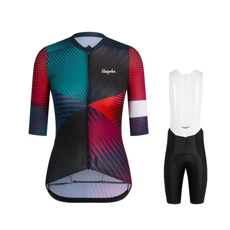 

Ralvpha 2021 Pro Team Cycling Jersey Set Women Summer Bike Clothes MTB Ropa Ciclismo Bicycle Uniforme Maillot Quick Dry 19D Pad